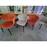 DESTOCKAGE lot de 4 chaises Terciopelo